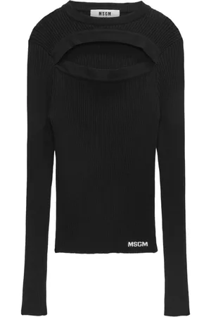 Msgm Cut out knitted top