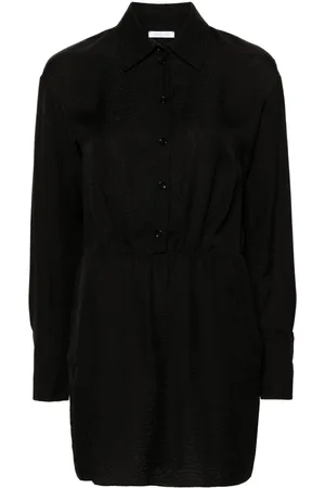 Patrizia Pepe Textured mini shirt dress