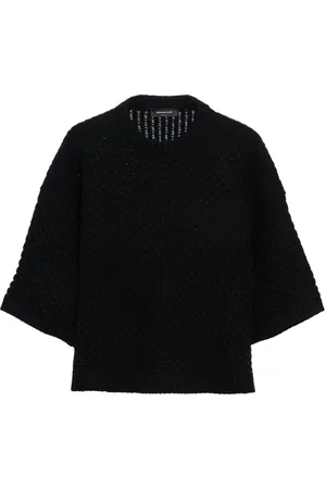 Fabiana Filippi Grid-stitch knit T-shirt