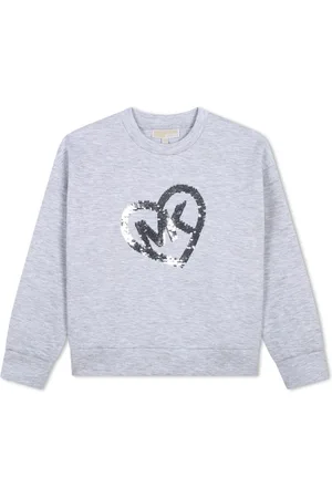 Michael Kors Sequinned-logo crew-neck sweatshirt
