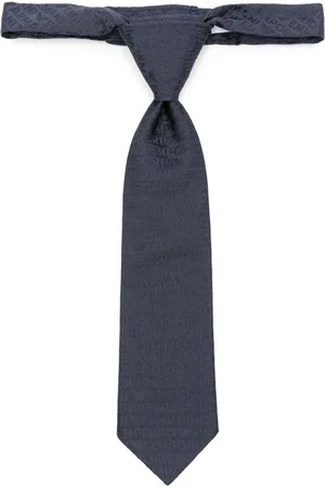 Emporio Armani Logo-jacquard silk tie