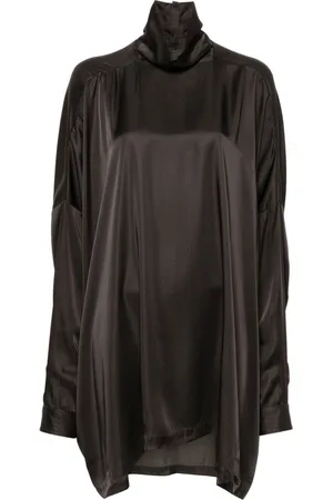 Rick Owens Tabard satin blouse
