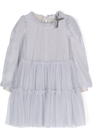 MONNALISA Tiered tulle minidress