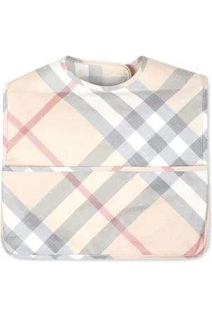 Burberry Touch-strap checkered bib