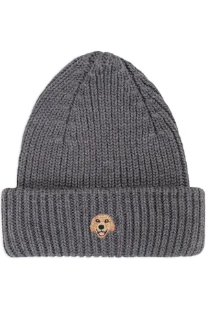 PELO FOUNDATION Dog-appliqué beanie