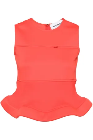 MELITTA BAUMEISTER Peplum hem sleeveless top