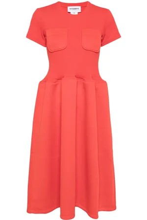 MELITTA BAUMEISTER Short-sleeve flared midi dress