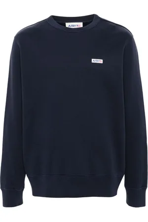 Autry Logo-patch cotton sweatshirt