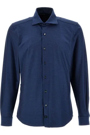 FAY Cutaway collar shirt