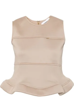 MELITTA BAUMEISTER Peplum hem sleeveless top