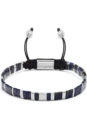 Nialaya Logo-engraved beaded bracelet