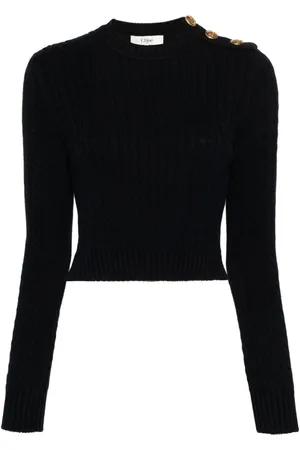 Chloé Cable-knit cropped jumper
