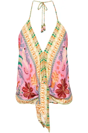 Farm Rio Fruits queen scarf blouse