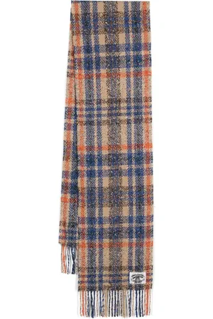 Acne Studios Plaid fringe scarf