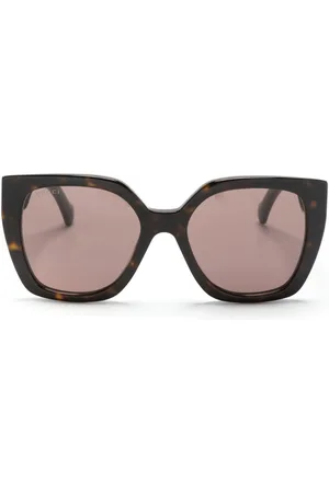 Gucci Web-detail square-frame sunglasses