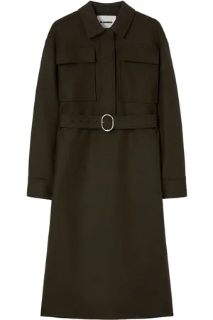 Jil Sander Classic-collar wool-blend dress