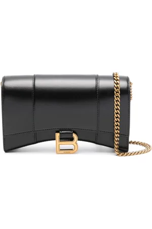 Balenciaga Hourglass leather wallet-on-chain