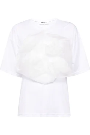 ENFÖLD Floral-appliqué T-shirt
