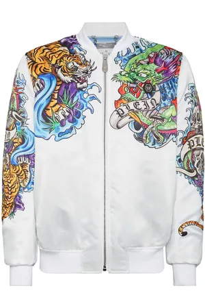 Philipp Plein Tattoo-print bomber jacket