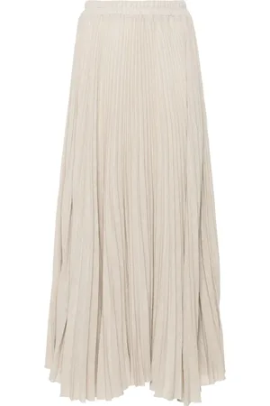 Styland Pleated midi skirt