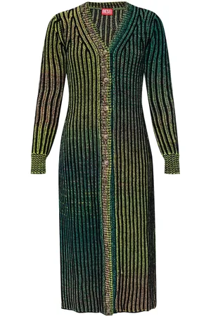 Diesel Gradient-effect wool cardi-coat
