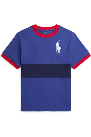 Ralph Lauren Logo-embroidered stripe T-shirt