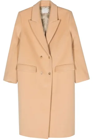 FORTE FORTE Double-breasted felted coat