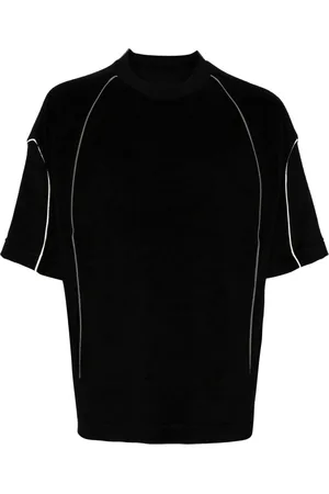 CROQUIS Contrast-trim short-sleeve T-shirt
