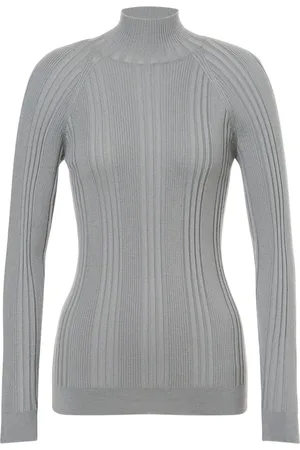 Alberta Ferretti Ribbed-knit wool sweater