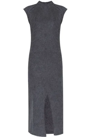 Jil Sander Front-slit knitted maxi dress