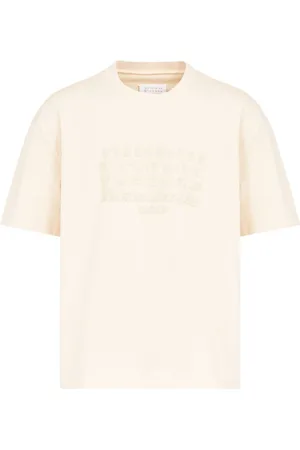 Maison Margiela Numbers-embroidered cotton T-shirt