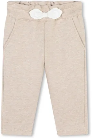 Chloé Bow-detail cotton trousers