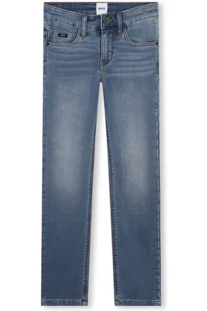 HUGO BOSS Low-rise straight-leg jeans