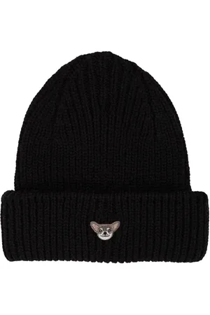 PELO FOUNDATION Dog-appliqué beanie