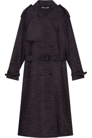 Stella McCartney Tiger-print recycled-polyamide trench coat