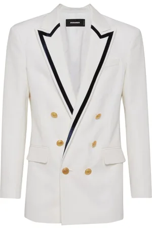 Dsquared2 Double-breasted virgin wool-blend blazer