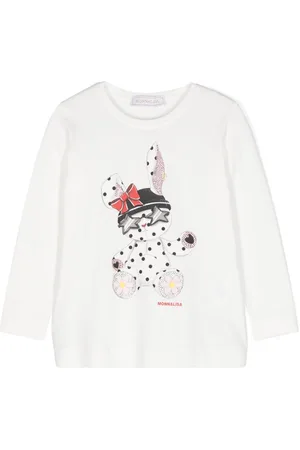 MONNALISA Graphic-print long-sleeve T-shirt