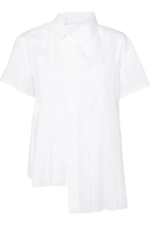 SACAI Asymmetric cotton shirt