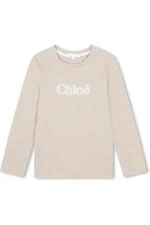Chloé Slogan-print cotton long-sleeve T-shirt