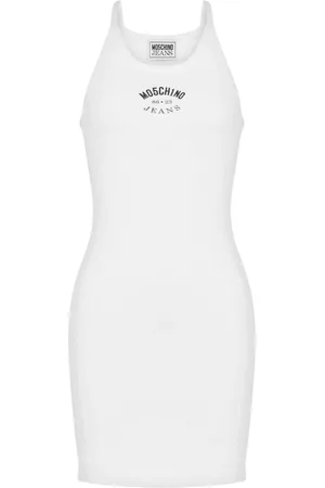 Moschino Logo print cotton blend dress