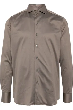 CANALI Long-sleeve cotton shirt