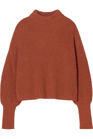 Closed Funnel-neck knitted jumper