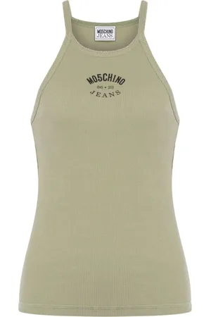 Moschino Cotton blend logo tank top