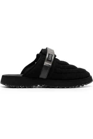 SUICOKE Zavo touch-strap corduroy slippers