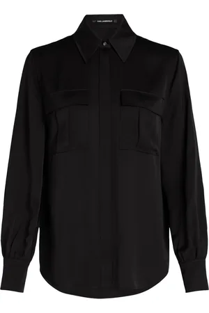 Karl Lagerfeld Satin cargo shirt