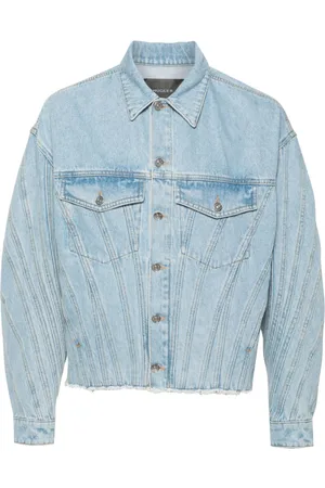 MUGLER Panelled denim jacket