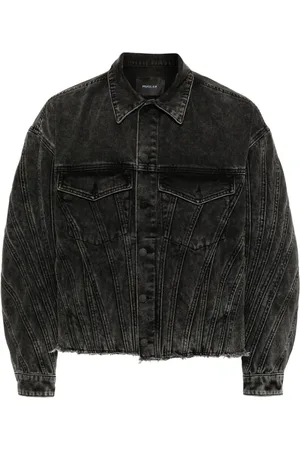 MUGLER Panelled denim jacket