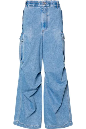 Marni Logo-embroidered cargo jeans