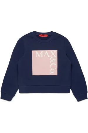 MAX&Co. Kids Logo-stamp cotton sweatshirt