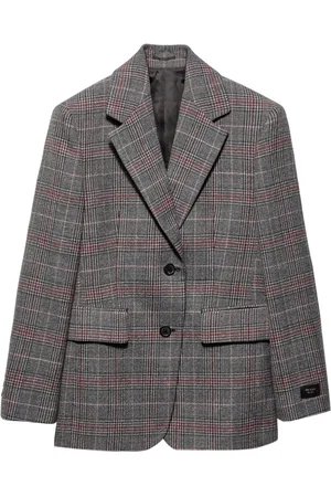 Prada Prince of Wales checked wool blazer